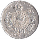 1889 - BRASILE 2000 Reis 1889 Ag Pedro II Spl